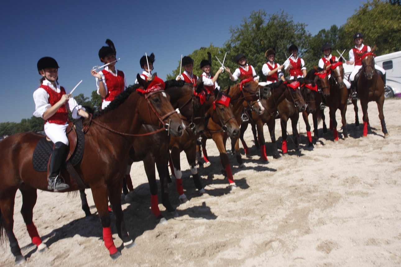 County fair drill team performance