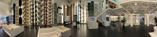 Design Center showroom panorama (tubs, fixture walls